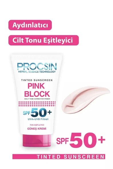 PROCSIN Pınk Block Aydınlatıcı Spf 50+ 50ml - 4