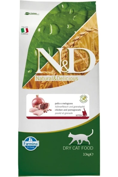 N&D Prime Kitten Tavuk Ve Narlı Yavru Kedi Maması 10 Kg