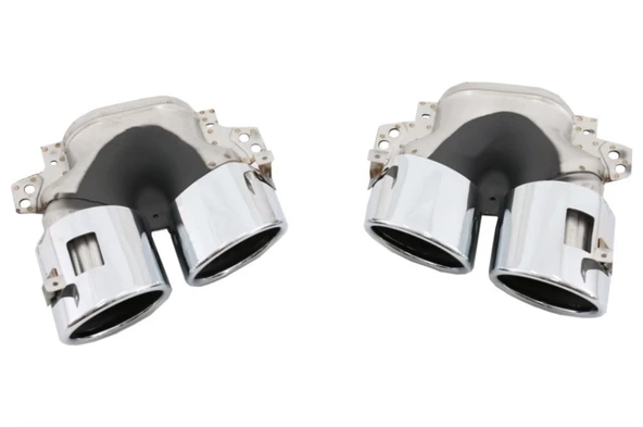 W177 SEDAN 2019+ DIFUZOR & EGZOZ SETI - SILVER EGZOZ ILE - Resim 3