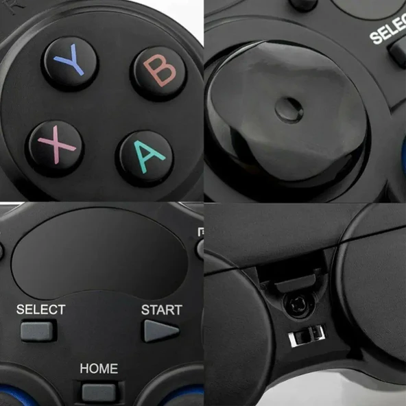 Monozone 2.4ghz Android Telefon Kablosuz Yeni Nesil Retro Oyun Kolu Gamepad Pc Tv Box Ps3 - 8