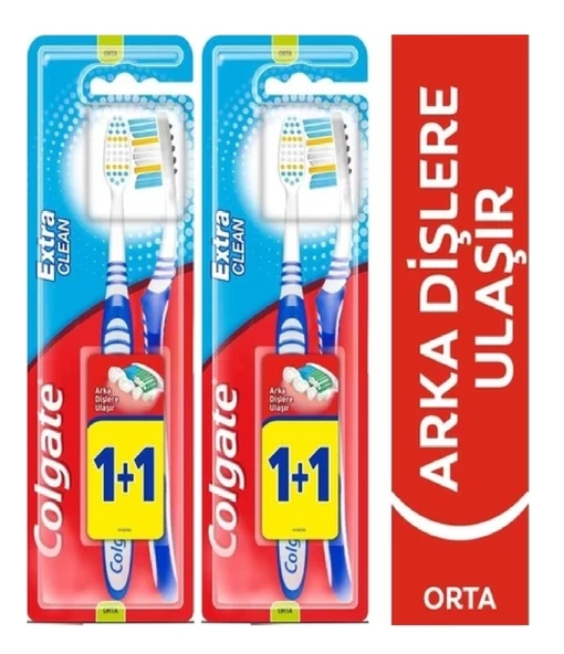 Colgate Diş Fırçası Extra Clean 1+1	(2 ADET )