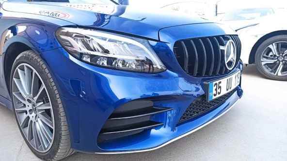 W205 2019+ C SERISI IÇIN SIS KASLARI 4 PARÇA (SIS BIÇAKLARI) (PIANO BLACK) - Resim 3