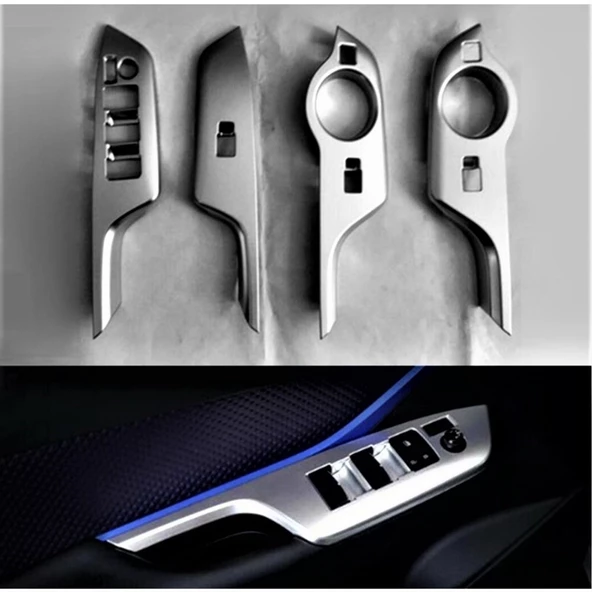 C-HR 2016-2019 IÇIN UYUMLU KAPI KOLÇAK KAPLAMA SILVER (ADVANCE MODEL) - Resim 3