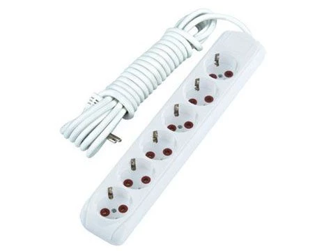 3 Mt. Kablolu 6 lı Topraklı Grup Priz - 2