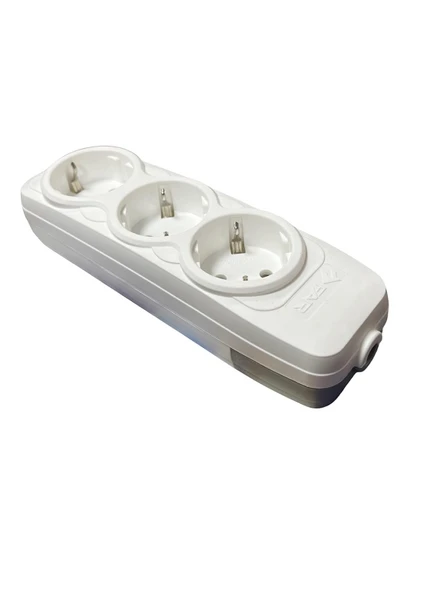 FAR F500 3 LÜ TOPRAKLI KLEMENSLİ  GRUP PRİZ-BOŞ KASA LARA SERİSİ