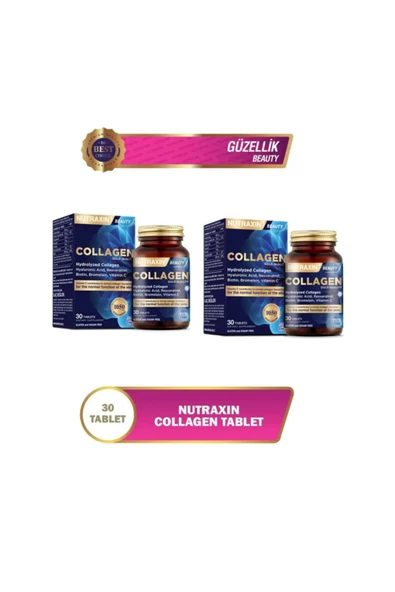 Nutraxin Hidrolize Kolajen 30 Tablet 2'li ürün görseli 1