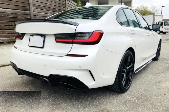 3 SERISI G20 2019+ IÇIN UYUMLU   DIFÜZÖR 3.40i PIANO BLACK ( M-Sport) - 2
