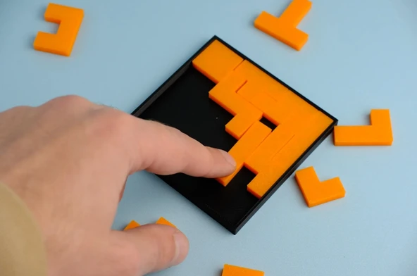 Çocuklar İçin Kare Bulmaca Puzzle - Resim 4