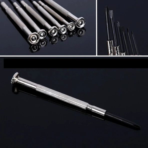 16 Parça Hassas Tornavida Seti Saatçi ve Telefoncu Tornavidası - 5