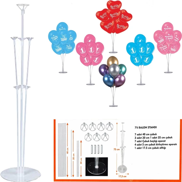 Balon Standı 75 Cm - 3
