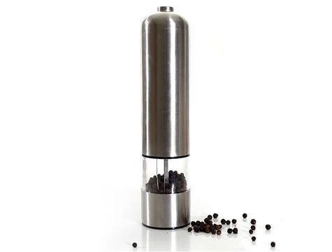 Pilli Işıklı Otomatik Tuz Karabiber Baharat Değirmeni Öğütücü - 2