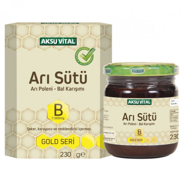 Aksu Vital Arı Sütü Arı Poleni Ham Bal 2230 Gr