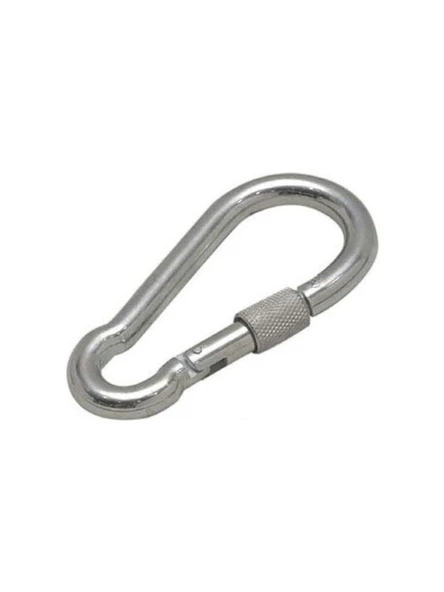 Karabina Kilitli Galvaniz Çelik 8x80 mm 2 Adet - 2