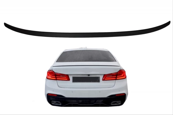 5 SERISI G30 IÇIN UYUMLU MT SPOILER - PIANO BLACK (PARLAK SIYAH) - 6