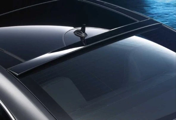 W204 2007-2014 C SERISI IÇIN UYUMLU CAM ÜSTÜ SPOILER  - PIANO BLACK (PARLAK SIYAH) - 2