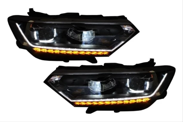 PASSAT B8 2015-2018 IÇIN UYUMLU HIGHLINE LED FAR (SINGLE U) - 1