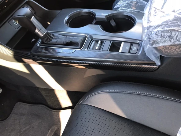 CIVIC FE1 2022 IÇIN UYUMLU  VITES KENAR KAPLAMA 2 PARÇA - KARBON - 6