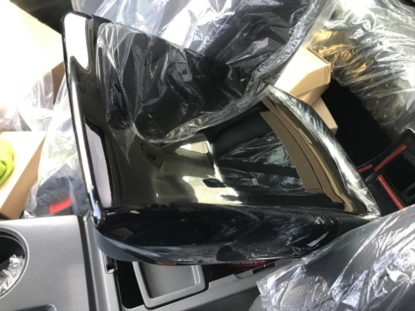 CIVIC FE1 2022 IÇIN UYUMLU  KOL DAYAMA - PIANO BLACK - 5
