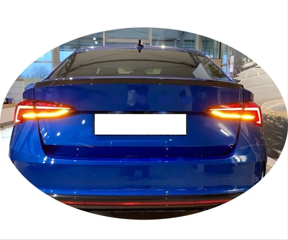 OCTAVIA 2020-2024 HYBRID SPOILER (PIANO BLACK) - 2