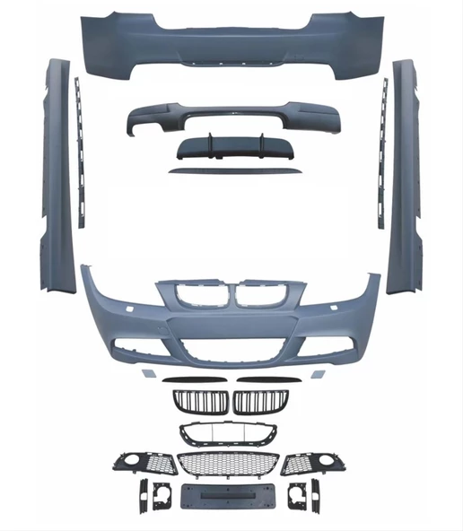 3 SERISI E90 2005-2008 İÇİN UYUMLU LCI M-TECH BODY KIT (ÖN-ARKA-YAN-PANJUR)