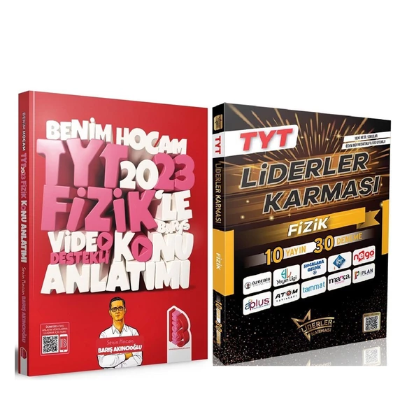 Benim Hocam 2023 TYT Fizik Konu ve Liderler Karması 10 Yayın 30 Deneme Seti 2 Kitap