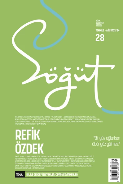 Söğüt Dergi 28.Sayı Temmuz-Ağutos 2024