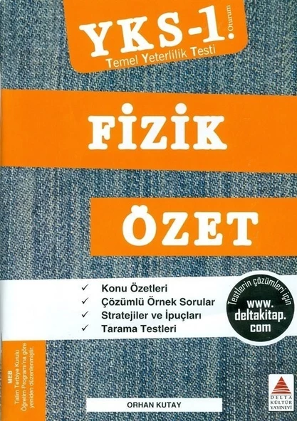 YKS TYT 1.Oturum Fizik Özet Delta Kültür Yayınları