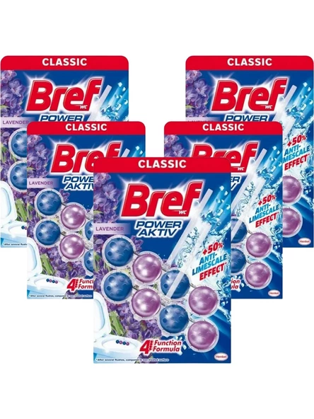 Bref 2'li Tuvalet Temizleyicisi - Power Aktiv Lavanta x 5 Adet