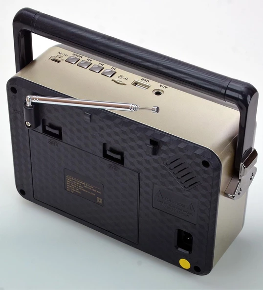 Radyo 1175bt Bataryalı Bluetooth Radyo Müzik Kutusu 23 Cm - 2