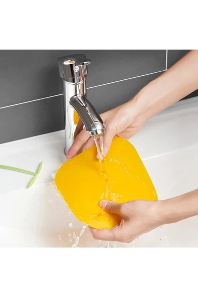 TİNEKE  Gider Kötü Koku Önleyici Dekoratif Lavabo Gider Kapatıcı Banyo Küvet Süzgeç Kapatma Sarı Renk - 7