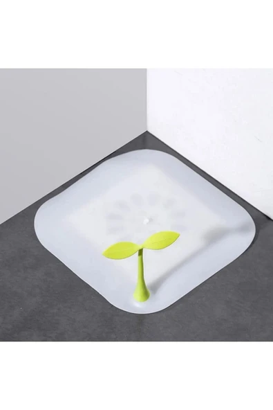 Gider Kötü Koku Önleyici Palmiye Lavabo Gider Kapatıcı Banyo Küvet Süzgeç Kapatma Beyaz Renk - 5