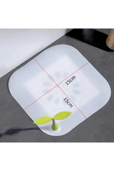 Gider Kötü Koku Önleyici Palmiye Lavabo Gider Kapatıcı Banyo Küvet Süzgeç Kapatma Beyaz Renk - 4