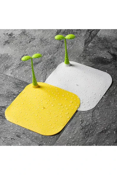 Gider Kötü Koku Önleyici Palmiye Lavabo Gider Kapatıcı Banyo Küvet Süzgeç Kapatma Beyaz Renk - 2