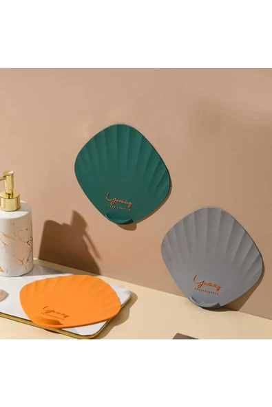 TİNEKE Deniz Kabuğu Desenli Kötü Koku Önleyici Silikon Mat Banyo Mutfak Lavabo Balkon Tıkaç Kapağı YEŞİL - 2