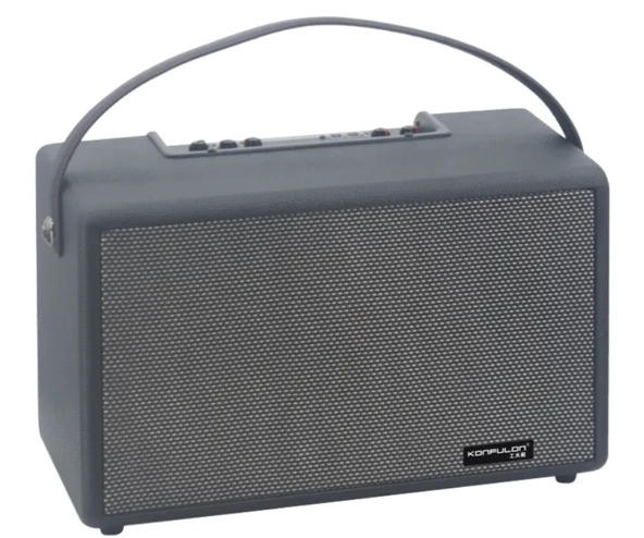 Güçlü Kablosuz 2*50W Bluetooth Taşınabilir Parti Karaoke Hoparlörü - Model F32 - 6