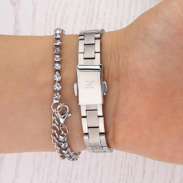 DANIEL KLEIN DKE.1.10677-8 Bileklik Hediyeli Kadın Kol Saati - Resim 3