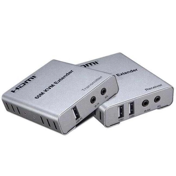 ONTECH - Senseı 60mt 1080p Cat6 Kvm Extender (hdmı+usb+ır)