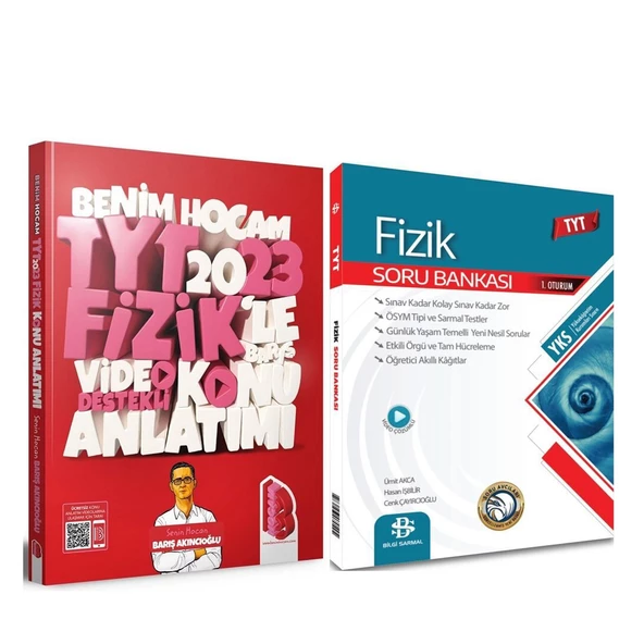 Benim Hocam 2023 TYT Fizik Konu ve Bilgi Sarmal Soru Bankası Seti 2 Kitap ürün görseli 1