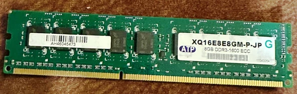 8GB PC3 DDR3-1600-ECC XQ16E8E8GM-P-JP 1.35V SERVER RAM