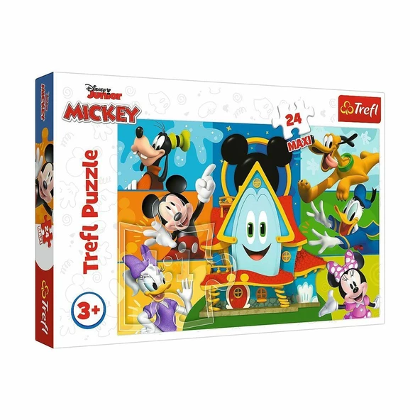 Puzzle-14351 Maxi Mickey Mouse 24 Parça Çocuk Puzzle