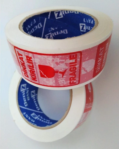 Dikkat Kırılır Fragile Baskılı Koli Bandı 45mm X 100 Metre - 72 Adet (1.KOLİ) - 2