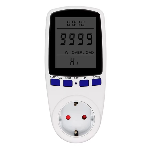 POWERMASTER PM-001 DIGITAL WATTMETRE ELEKTRİK ÖLÇÜM CİHAZI (230V-3680W-MAX-16A)