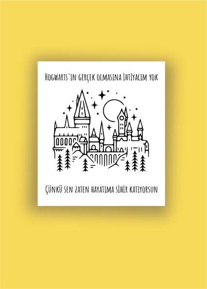 Sevgililer Günü Temalı tebrik ve Hediye Kartı 5 li Harry Potter 14 şubat - Resim 2