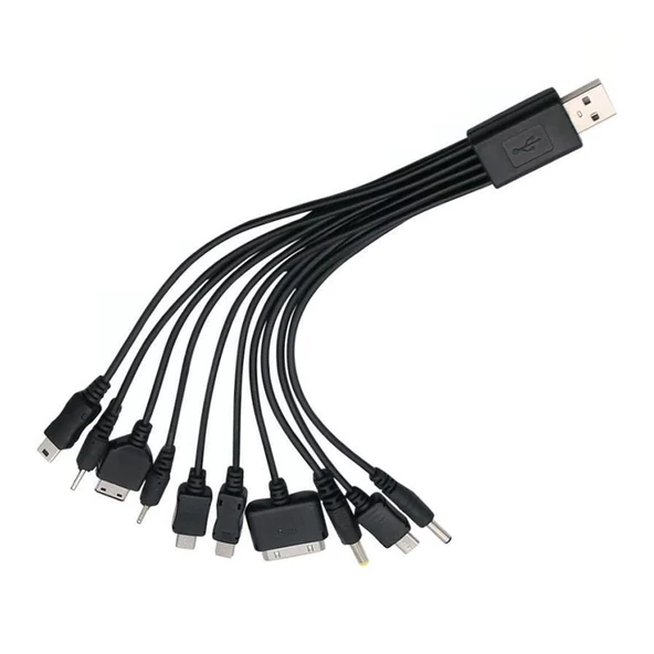 POWERMASTER PM-4309 ÇOK FONKSİYONLU 10LU USB ŞARJ ALETİ KABLO - 3