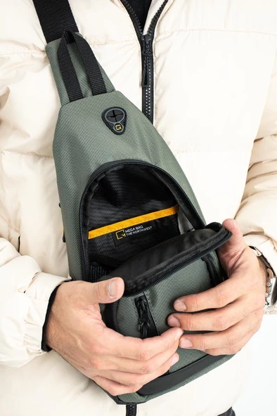 Body Bag Çanta Sırt Çantası Erkek Göğüs Çantası Fonksiyonel Kullanım BadyBag 27*15 Cm Paraşüt Kumaş - 4