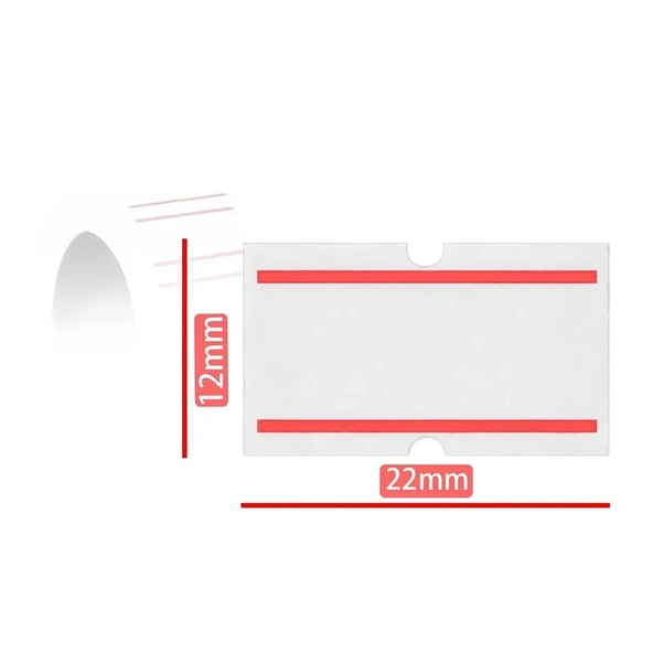 POWERMASTER MX6600E BEYAZ RULO FİYAT ETİKETİ 500 ADET - 10LU PAKET (21X12MM) - 2