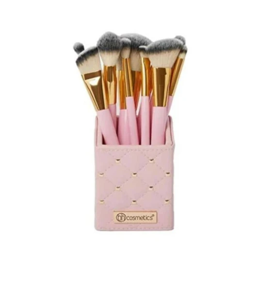 Bh Cosmetics 12'li Pembe Makyaj Fırça Seti