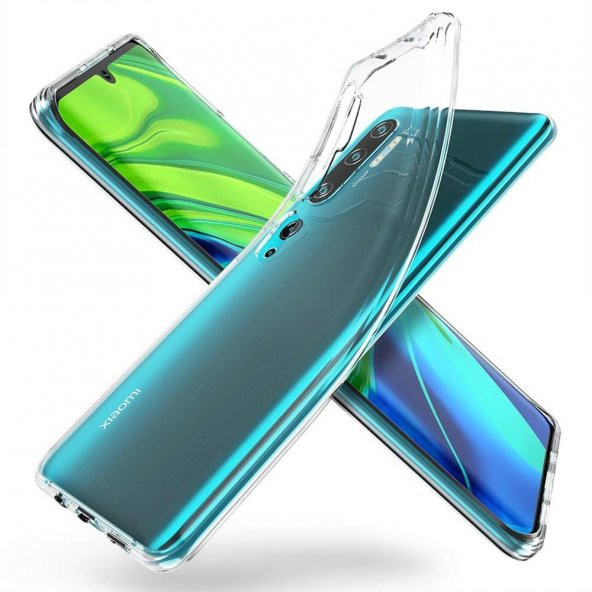 Xiaomi Mi 10 Pro 360 Derece Şeffaf Silikon Kılıf Komple Koruma - 7