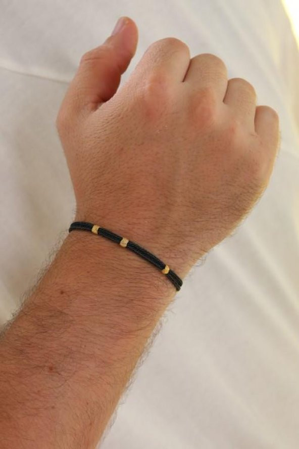 Unisex Kazaziye Çift Sıralı Bileklik/Gümüş El Sarması Osmanlı Motif Bileklik - 8