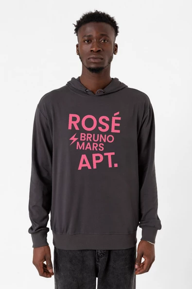 BLACKPINK ROSE BRUNO MARS APT Füme Erkek 2ip Kapşonlu